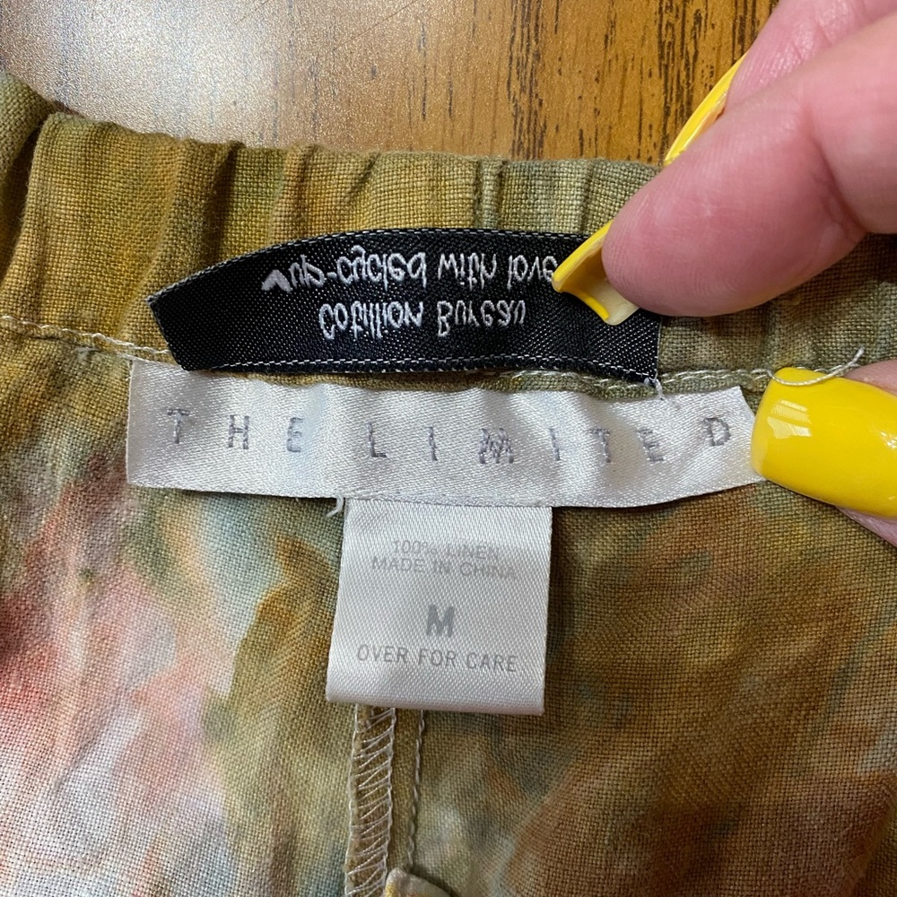 Women’s size M linen tie dye pants - Picture 2 of 4